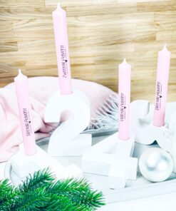 Moderner Adventskranz Zahlen aus Keramik