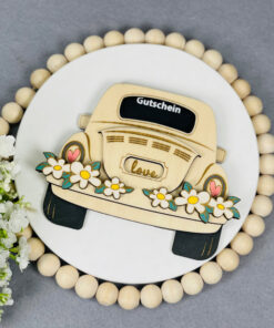 Geld- und Geschenkgutscheinhalter Hochzeitsauto – Bild 6