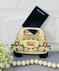 Geldgeschenk Gutscheinkartenhalter Hochzeit Hochzeitsauto