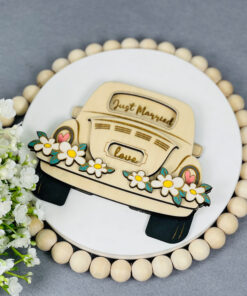 Geldgeschenk Gutscheinkartenhalter Hochzeit Hochzeitsauto