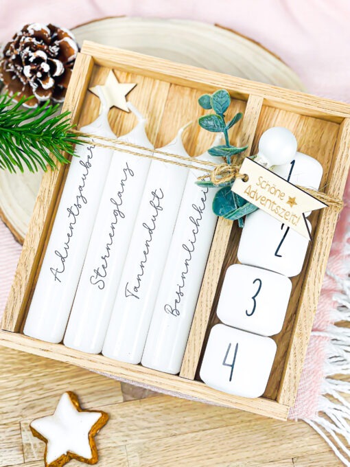 Advent to Go Geschenkbox kreatives Geschenkset Adventskranz