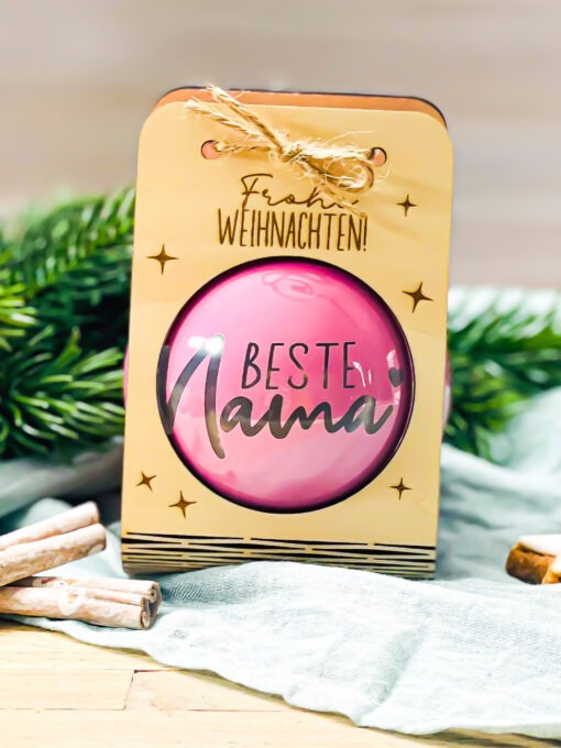 Weihnachtskugel mit Spruch – Bild 11