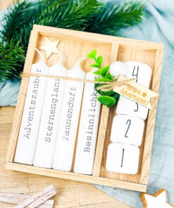 Geschenkbox Advent Adventskranz Kerzen