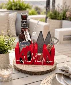 Flaschenhalter Köln Geschenkset rot