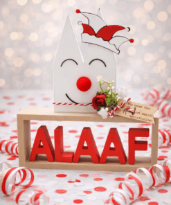 ALAAF Sockel mit Kölner Dom, Pappnas' und Narrenkappe als Karnevalsdeko aus Köln