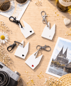 Schlüsselanhänger Köln weiß