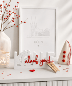 Alternative view of Köln Alaaf you – kölscher Aufsteller mit Herz ❤️